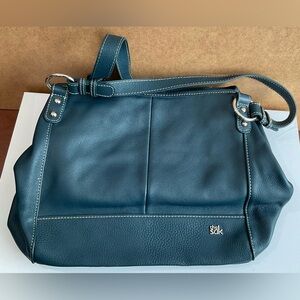 The Sak Teal Dual Strap Leather Purse - EUC